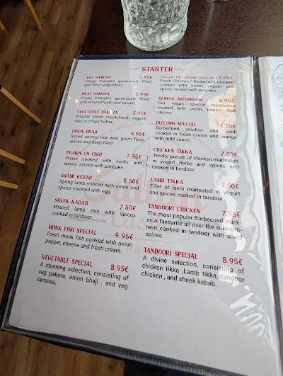 Sultan Castle Menu